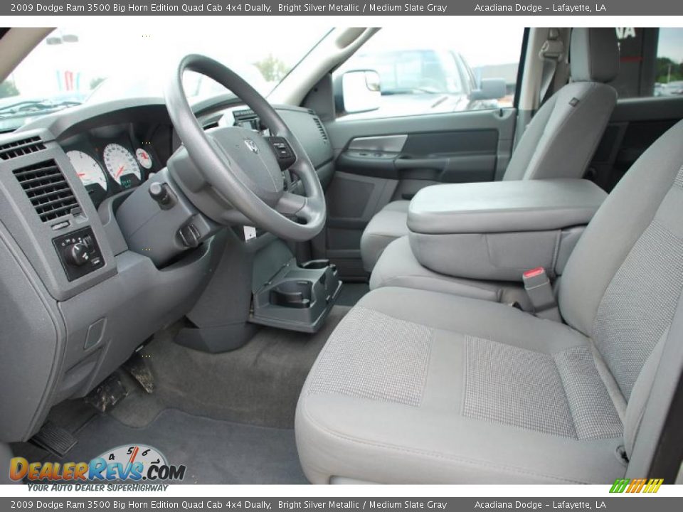 Medium Slate Gray Interior - 2009 Dodge Ram 3500 Big Horn Edition Quad Cab 4x4 Dually Photo #21