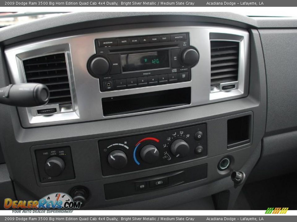 Controls of 2009 Dodge Ram 3500 Big Horn Edition Quad Cab 4x4 Dually Photo #26