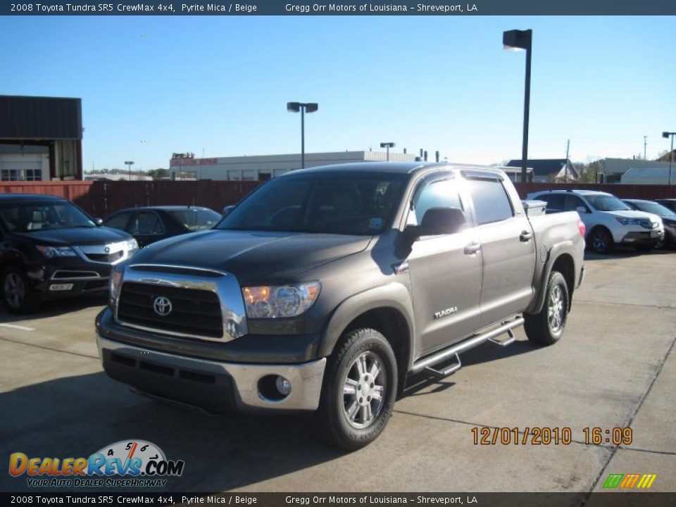 2008 Toyota Tundra SR5 CrewMax 4x4 Pyrite Mica / Beige Photo #1