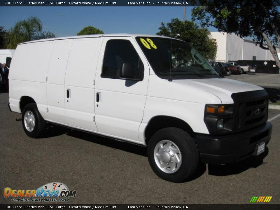 2008 Ford E Series Van E150 Cargo Oxford White / Medium Flint Photo #1