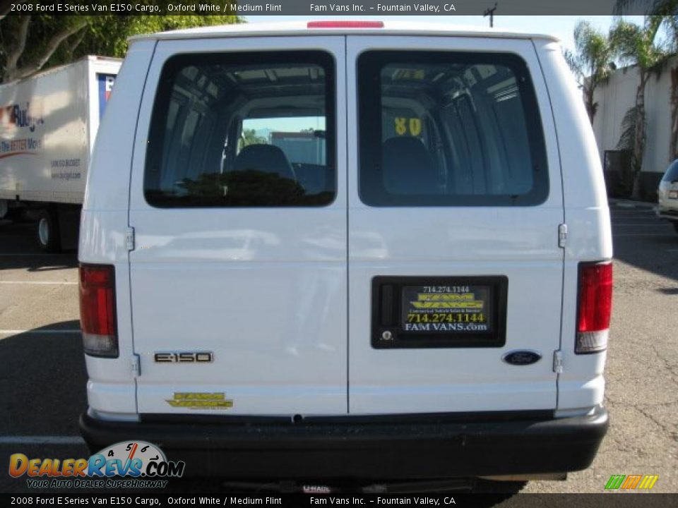 2008 Ford E Series Van E150 Cargo Oxford White / Medium Flint Photo #5