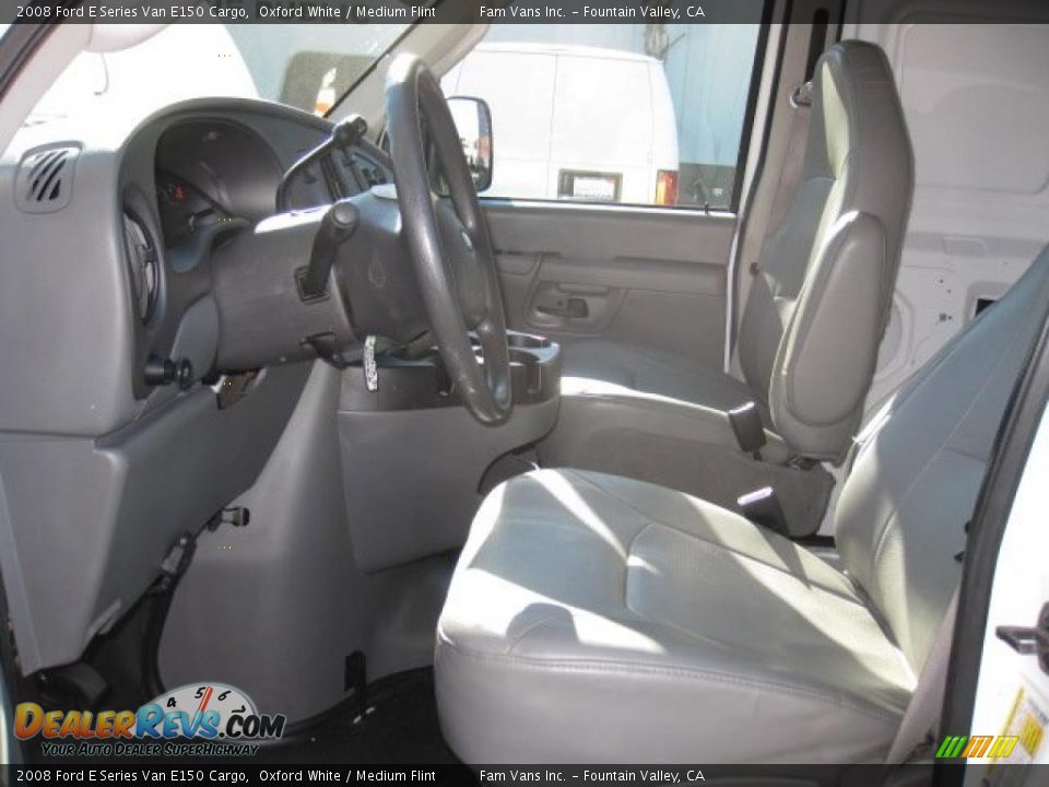 2008 Ford E Series Van E150 Cargo Oxford White / Medium Flint Photo #8
