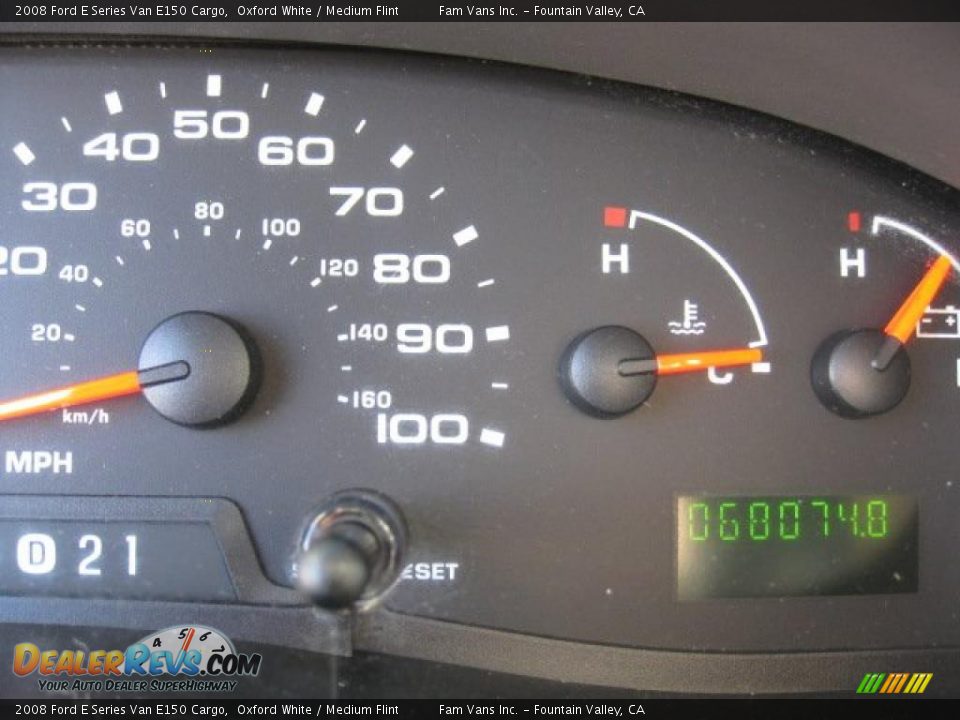 2008 Ford E Series Van E150 Cargo Oxford White / Medium Flint Photo #11