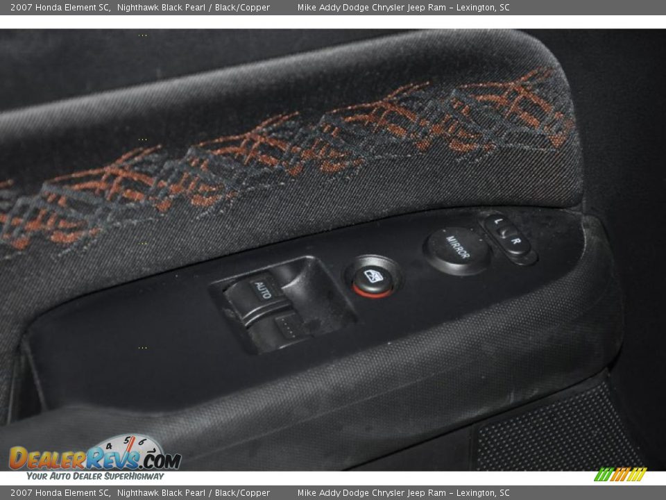 Black/Copper Interior - 2007 Honda Element SC Photo #8