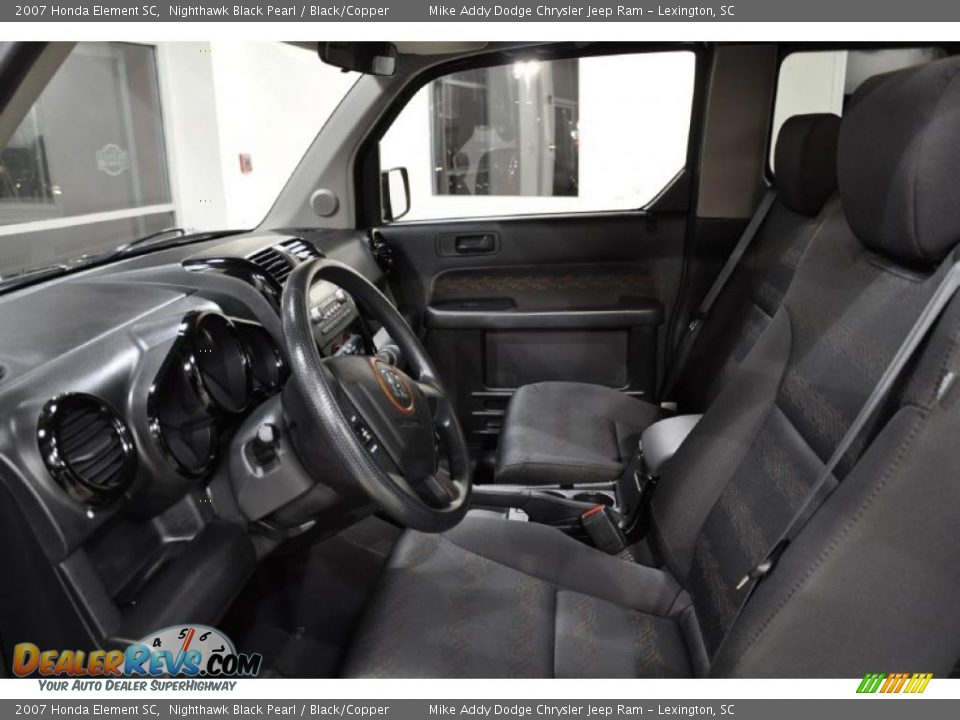 Black/Copper Interior - 2007 Honda Element SC Photo #9