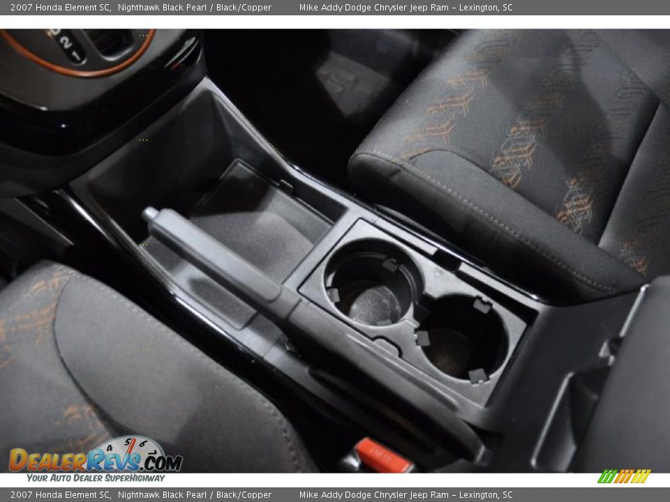 Black/Copper Interior - 2007 Honda Element SC Photo #14