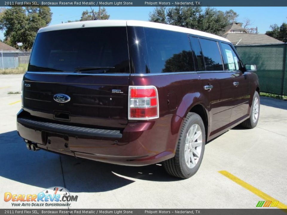 Bordeaux Reserve Red Metallic 2011 Ford Flex SEL Photo #3