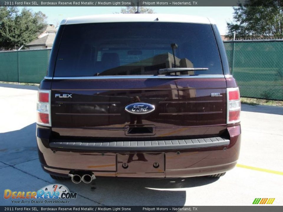 2011 Ford Flex SEL Bordeaux Reserve Red Metallic / Medium Light Stone Photo #4