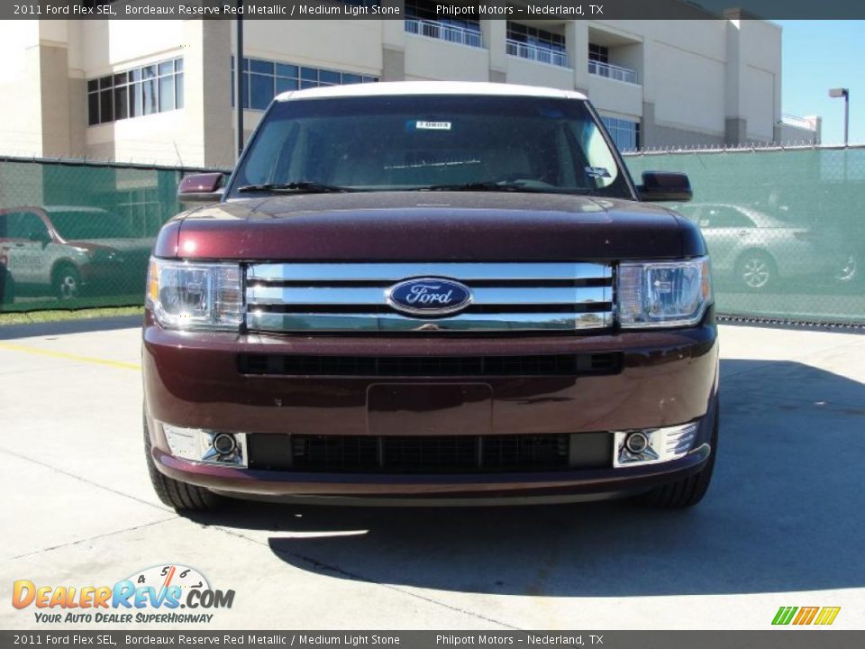 2011 Ford Flex SEL Bordeaux Reserve Red Metallic / Medium Light Stone Photo #8