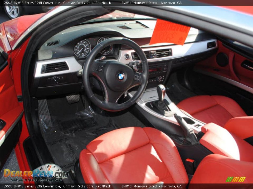 Coral Red/Black Interior - 2008 BMW 3 Series 328i ...