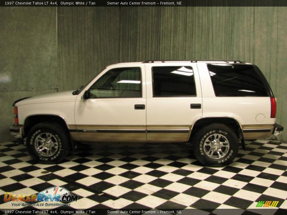 1997 Chevrolet Tahoe LT 4x4 Olympic White / Tan Photo #1