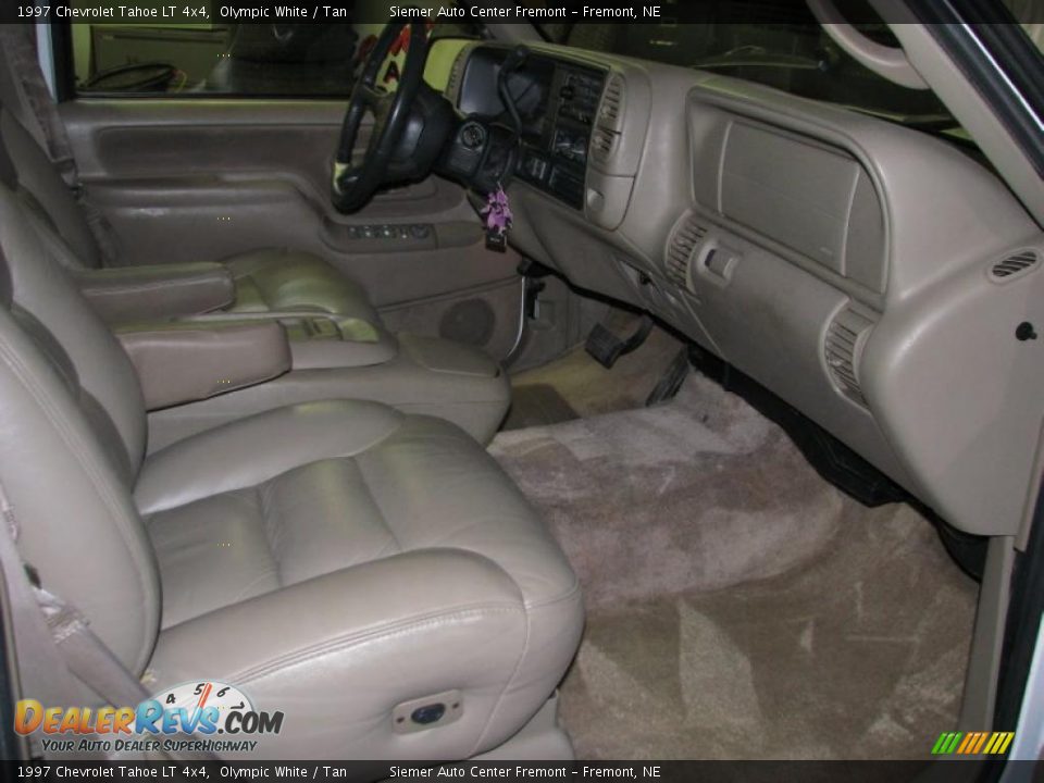 1997 Chevrolet Tahoe LT 4x4 Olympic White / Tan Photo #13