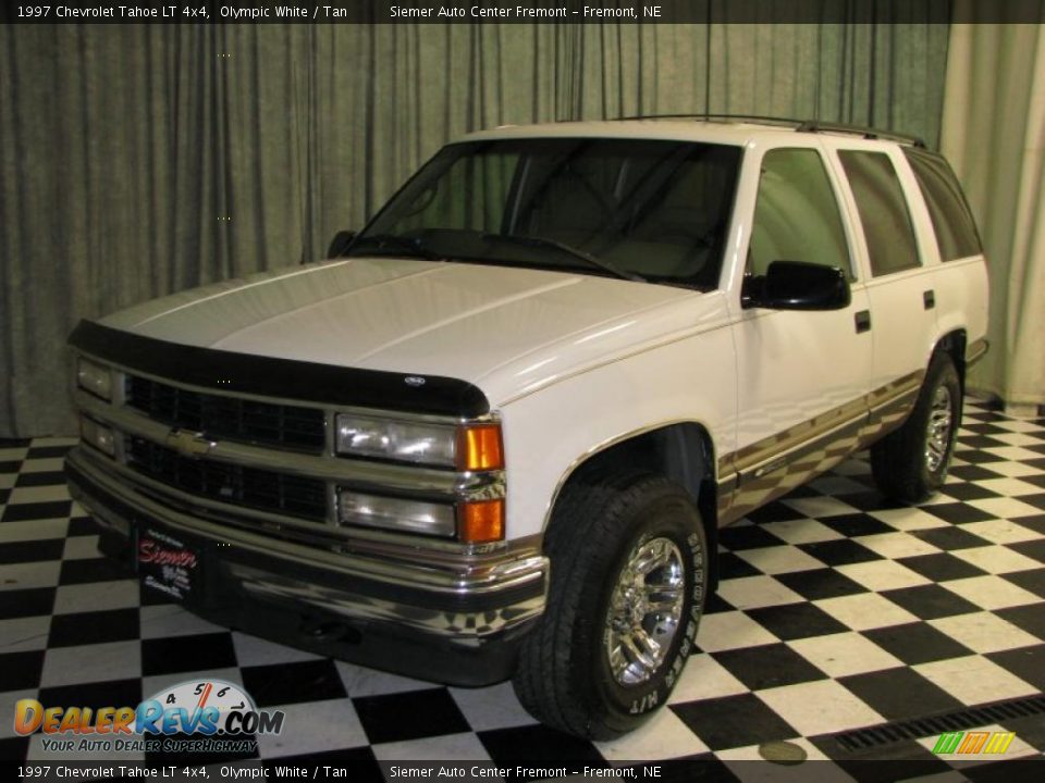 1997 Chevrolet Tahoe LT 4x4 Olympic White / Tan Photo #15