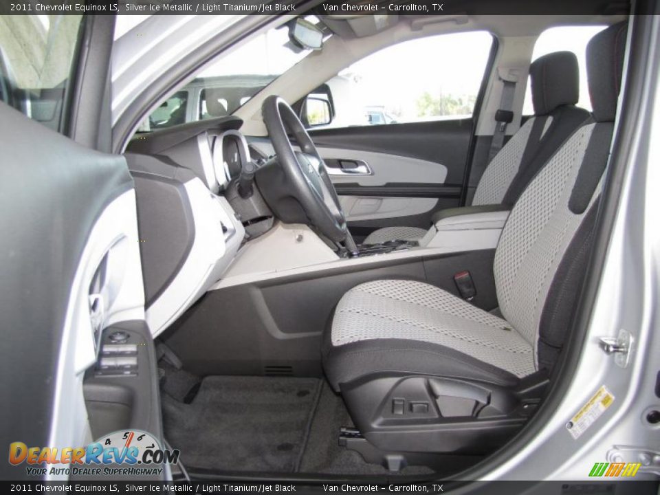 Light Titanium/Jet Black Interior - 2011 Chevrolet Equinox LS Photo #8