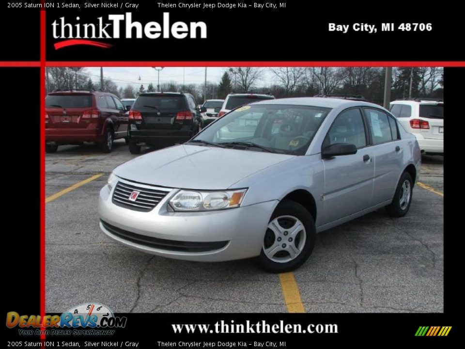 2005 Saturn ION 1 Sedan Silver Nickel / Gray Photo #1