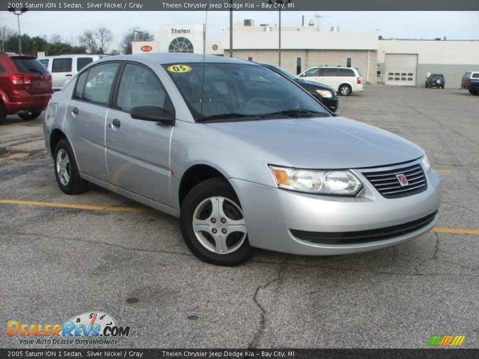 2005 Saturn ION 1 Sedan Silver Nickel / Gray Photo #3