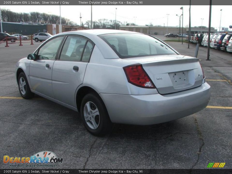 2005 Saturn ION 1 Sedan Silver Nickel / Gray Photo #4