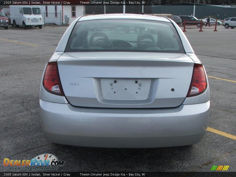 2005 Saturn ION 1 Sedan Silver Nickel / Gray Photo #5