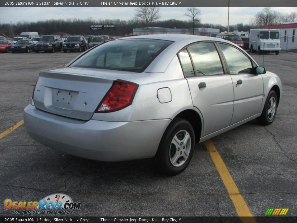 2005 Saturn ION 1 Sedan Silver Nickel / Gray Photo #6