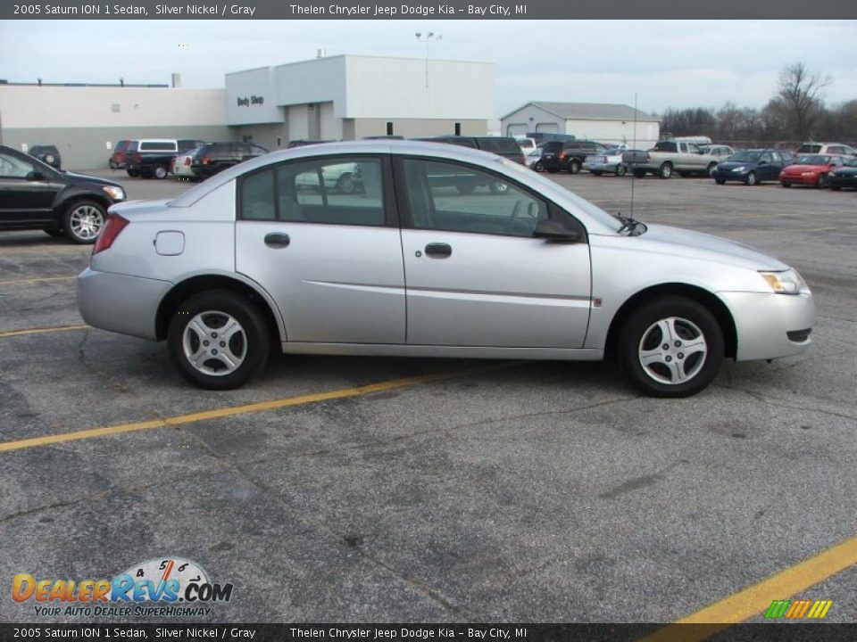 2005 Saturn ION 1 Sedan Silver Nickel / Gray Photo #7