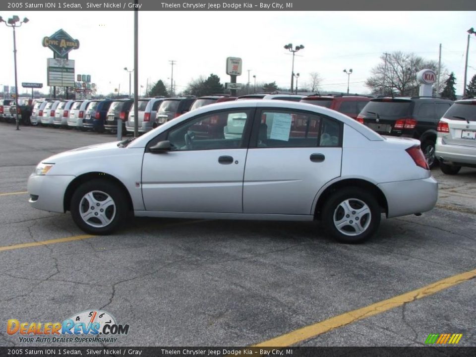 2005 Saturn ION 1 Sedan Silver Nickel / Gray Photo #8