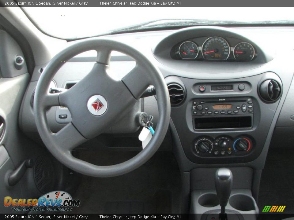 2005 Saturn ION 1 Sedan Silver Nickel / Gray Photo #11