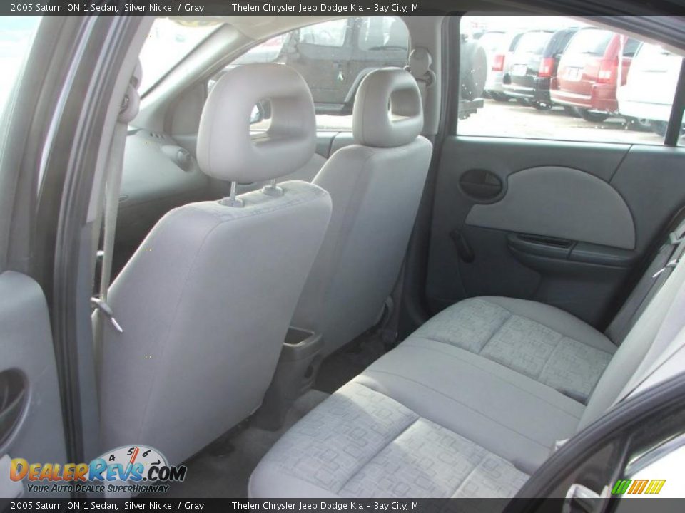 2005 Saturn ION 1 Sedan Silver Nickel / Gray Photo #12