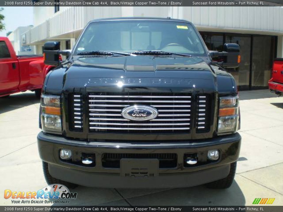 2008 Ford F250 Super Duty Harley Davidson Crew Cab 4x4 Black/Vintage Copper Two-Tone / Ebony Photo #2