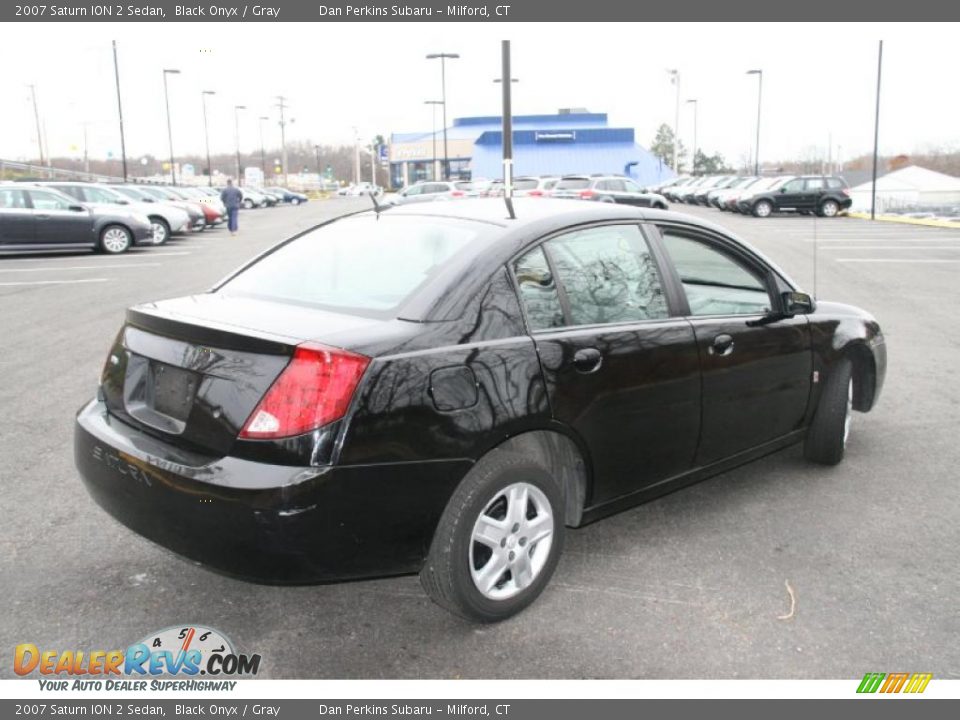 2007 Saturn ION 2 Sedan Black Onyx / Gray Photo #5