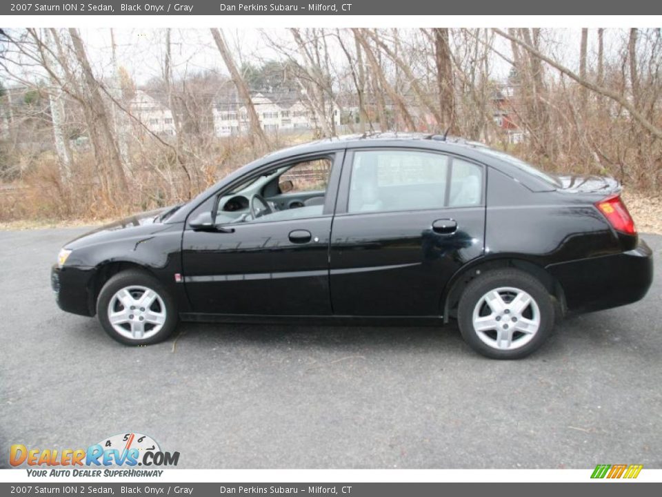 2007 Saturn ION 2 Sedan Black Onyx / Gray Photo #9