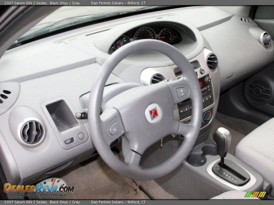 Gray Interior - 2007 Saturn ION 2 Sedan Photo #11