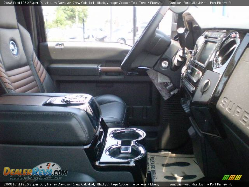 2008 Ford F250 Super Duty Harley Davidson Crew Cab 4x4 Black/Vintage Copper Two-Tone / Ebony Photo #12