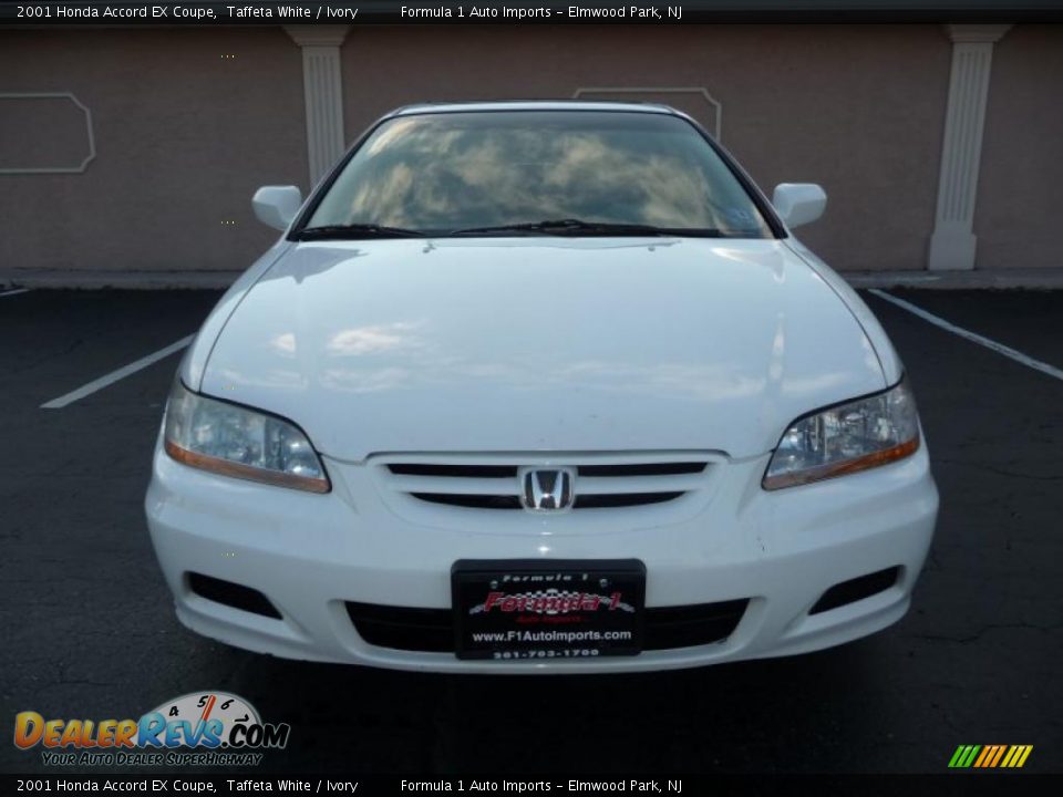 2001 Honda Accord EX Coupe Taffeta White / Ivory Photo #8