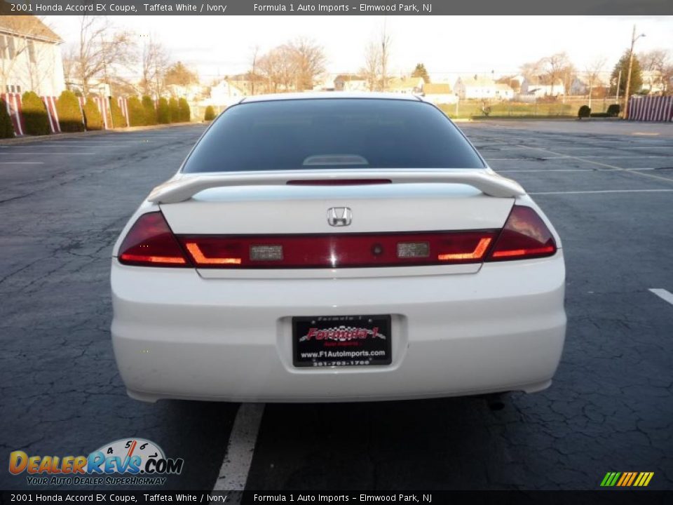 2001 Honda Accord Ex Coupe Taffeta White Ivory Photo 9
