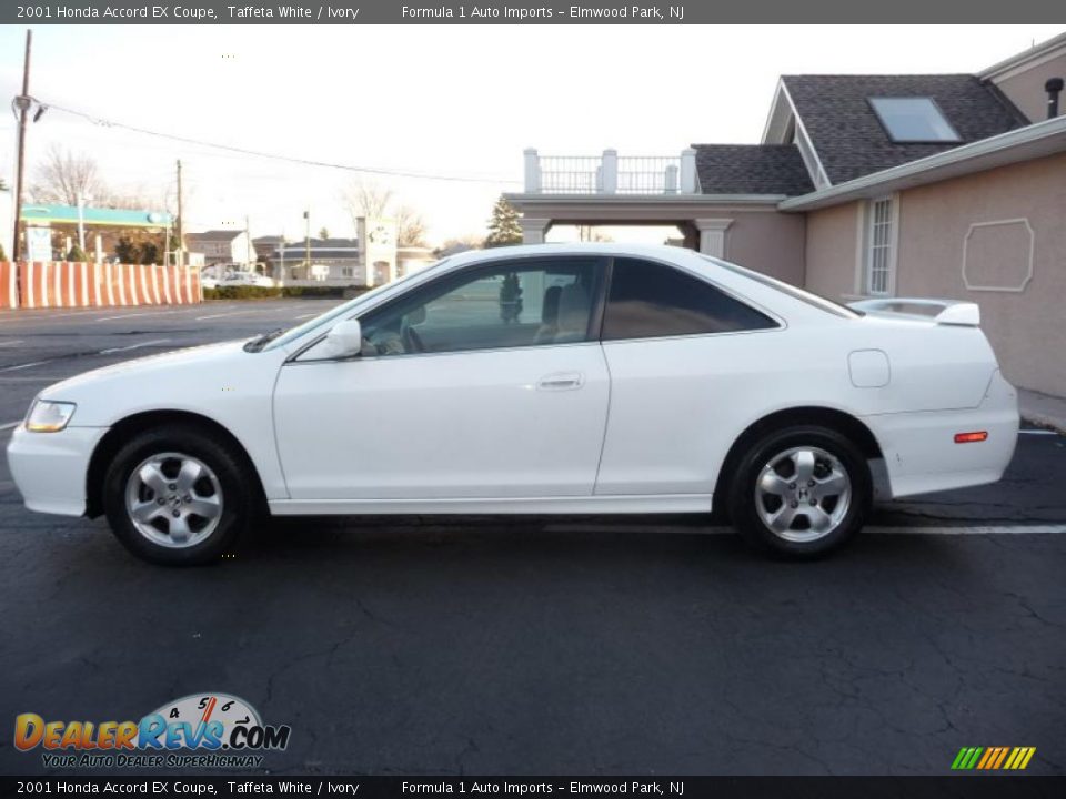 2001 Honda Accord EX Coupe Taffeta White / Ivory Photo #10