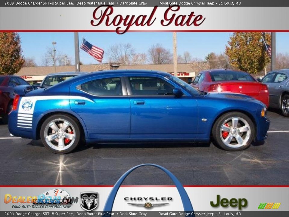 2009 Dodge Charger SRT-8 Super Bee Deep Water Blue Pearl / Dark Slate Gray Photo #1