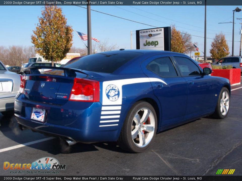 Deep Water Blue Pearl 2009 Dodge Charger SRT-8 Super Bee Photo #3