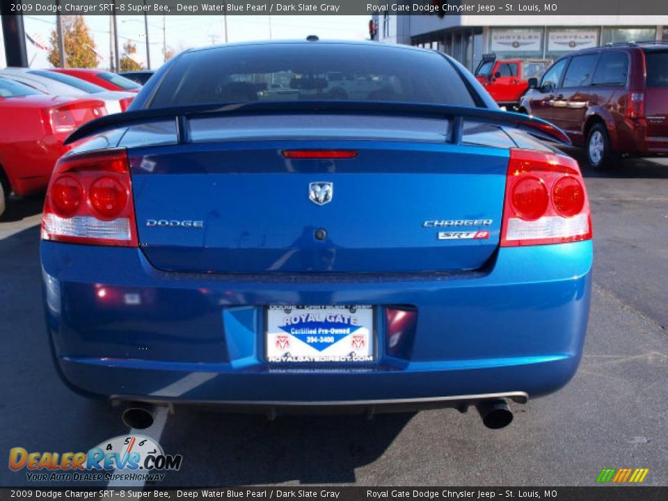 2009 Dodge Charger SRT-8 Super Bee Deep Water Blue Pearl / Dark Slate Gray Photo #6