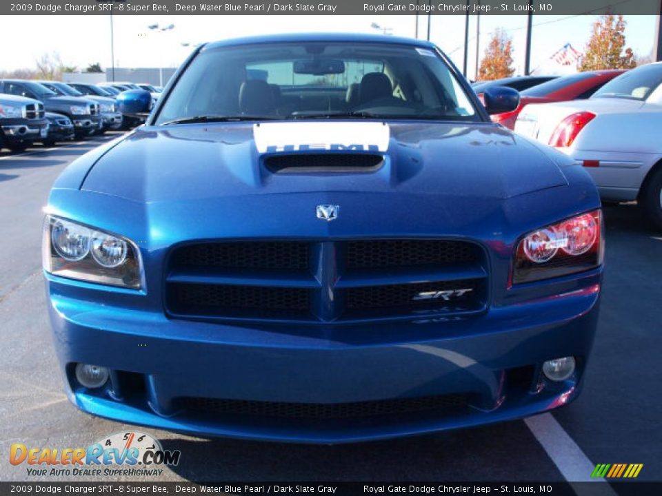 Deep Water Blue Pearl 2009 Dodge Charger SRT-8 Super Bee Photo #8