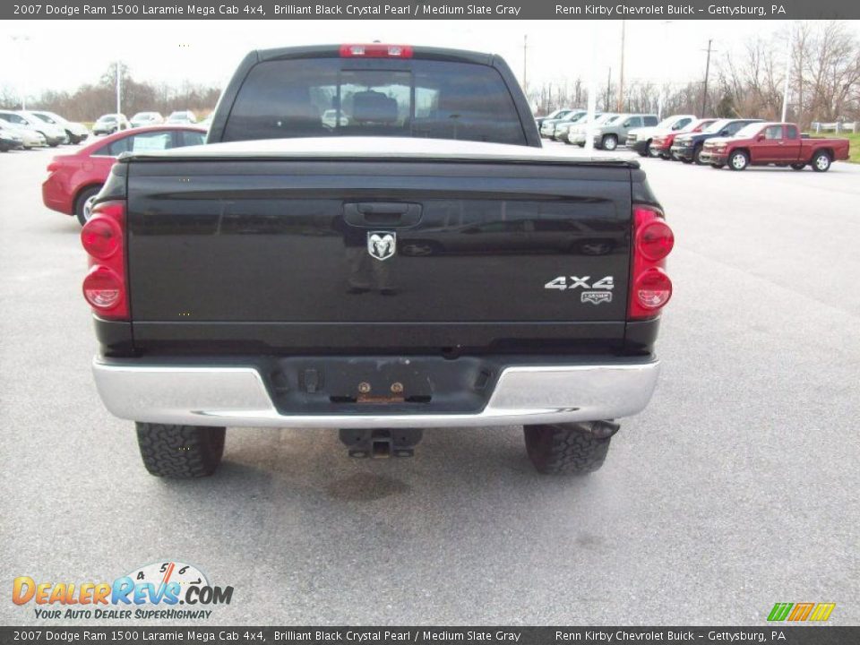 Brilliant Black Crystal Pearl 2007 Dodge Ram 1500 Laramie Mega Cab 4x4 Photo #14