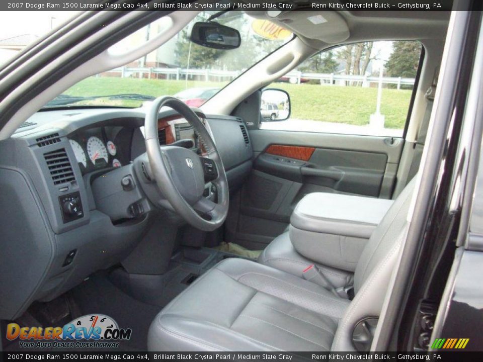 Medium Slate Gray Interior - 2007 Dodge Ram 1500 Laramie Mega Cab 4x4 Photo #20