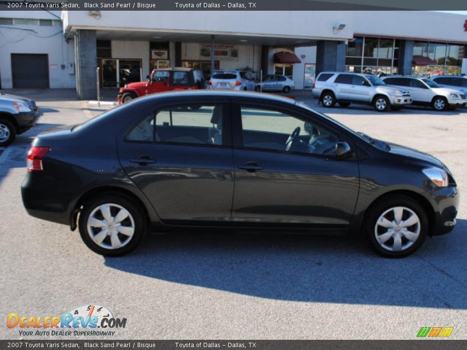 2007 toyota yaris sedan black #7