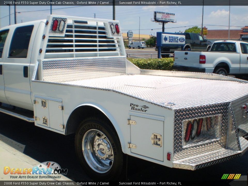 2008 Ford F550 Super Duty Crew Cab Chassis Oxford White / Camel Photo #6