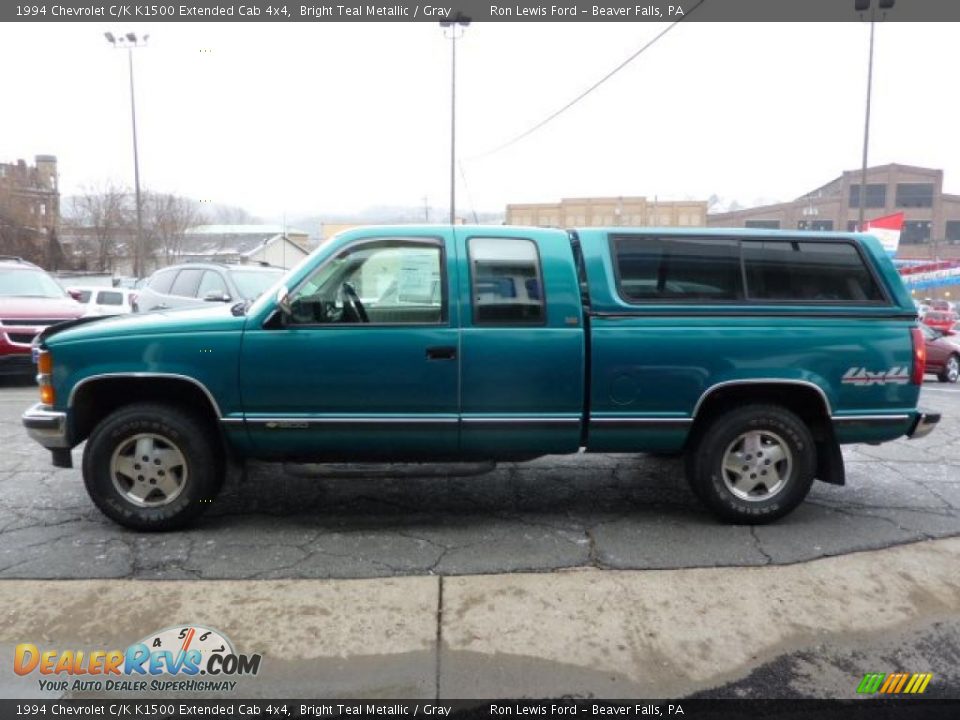 Bright Teal Metallic 1994 Chevrolet C/K K1500 Extended Cab 4x4 Photo #6