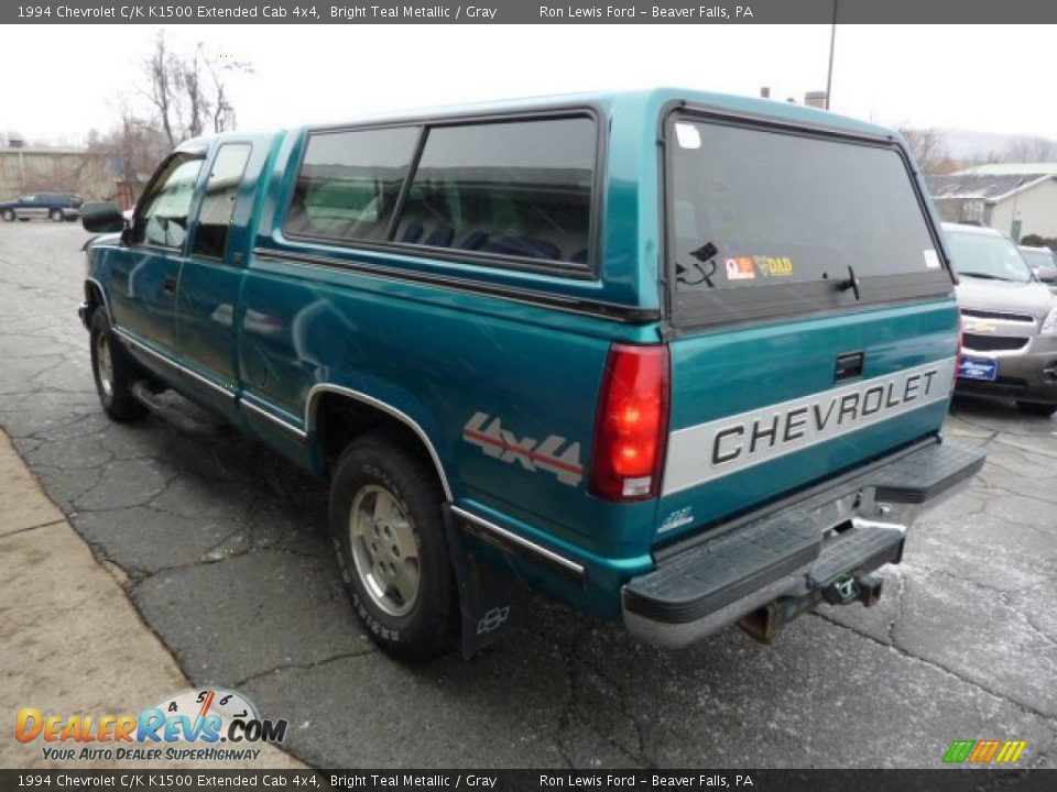 Bright Teal Metallic 1994 Chevrolet C/K K1500 Extended Cab 4x4 Photo #8