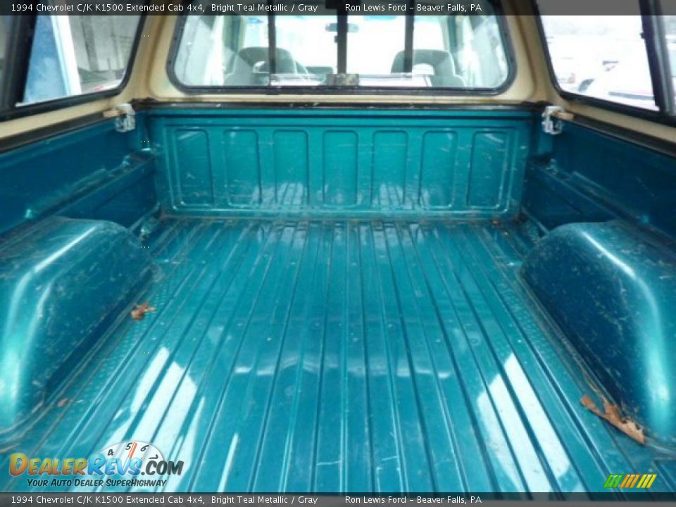 1994 Chevrolet C/K K1500 Extended Cab 4x4 Bright Teal Metallic / Gray Photo #16