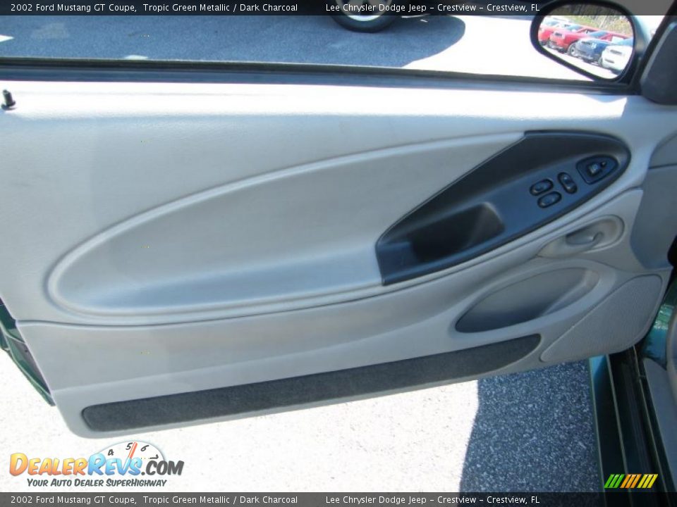 2002 Ford Mustang GT Coupe Tropic Green Metallic / Dark Charcoal Photo #14