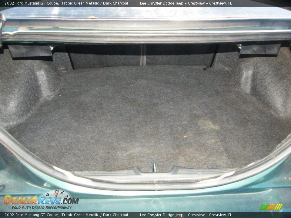 2002 Ford Mustang GT Coupe Tropic Green Metallic / Dark Charcoal Photo #19