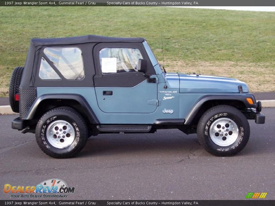 1997 Jeep Wrangler Sport 4x4 Gunmetal Pearl / Gray Photo #5