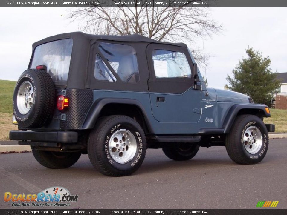 1997 Jeep Wrangler Sport 4x4 Gunmetal Pearl / Gray Photo #7